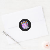 Nationale Pi Dag 14 maart 2025 Kom naar de Wiskund Ronde Sticker (Envelop)