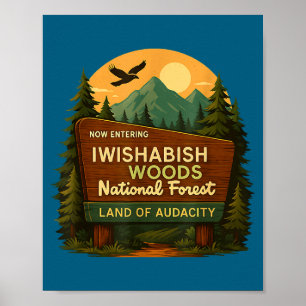 Nationale Quotes Woods Forest Iwishabish Land Humo Poster