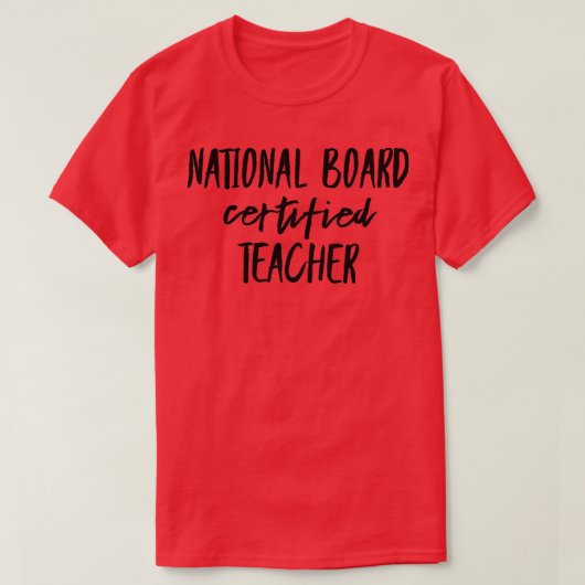 Nationale raad van gecertificeerde leraar 3 t-shirt (Design voorkant)