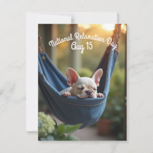 Nationale relaxatiedag briefkaart
