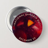 Nationale Sangria-dag Ronde Button 7,6 Cm (Voorkant /achterkant)