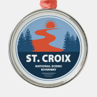 Nationale Schilderachtig Riverway Saint Croix Metalen Ornament