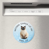 Nationale Siamese kat Dag 6 april Magnet Magneet (Insitu (Vaatwasser))