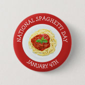 Nationale Spaghetti Dag 4 januari Button (Voorkant)