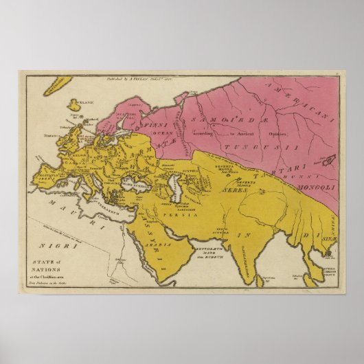 Nationale staten in het Christelijk gebied Poster (Voorkant)