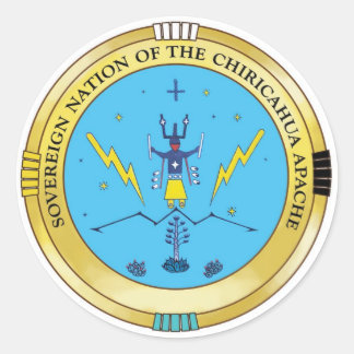 Nationale Stichting Chiricahua Apache Ronde Sticker
