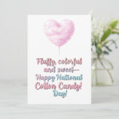 Nationale Suikerspin Dag Bedankkaart (Staand voorkant)