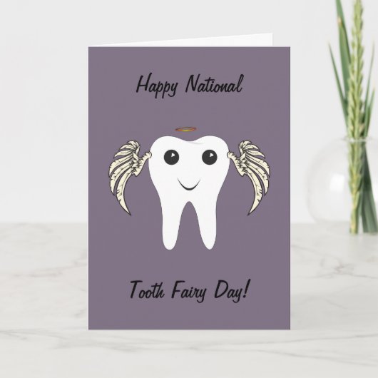 Nationale Tooth Fairy Dag Kaart (Voorkant)