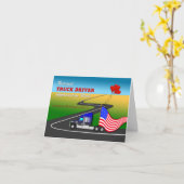 Nationale Truck Driver Appreciation Week, Aangepas Kaart (Gele Bloem)