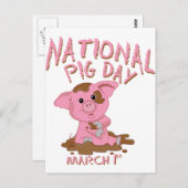 Nationale varkensdag briefkaart (Voorkant / Achterkant)