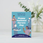 Nationale Verpleegstersdag Aanpasbaar Feestdagenkaart (Staand voorkant)