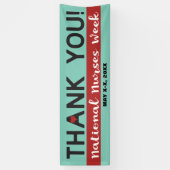 Nationale verpleegweek bedankt spandoek (Verticaal)