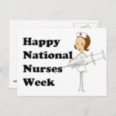 Nationale verpleegweek briefkaart (Voorkant / Achterkant)