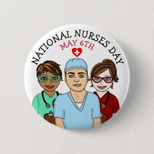 Nationale verzekeringsdag 6 mei ronde button 5,7 cm