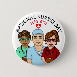 Nationale verzekeringsdag 6 mei ronde button 5,7 cm
