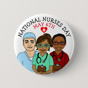 Nationale verzekeringsdag 6 mei ronde button 5,7 cm