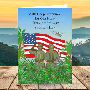 Nationale Vietnam Oorlog Veteranen Dag Soldaten Kaart