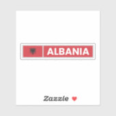 Nationale vlag Albanië Sticker (Vel)