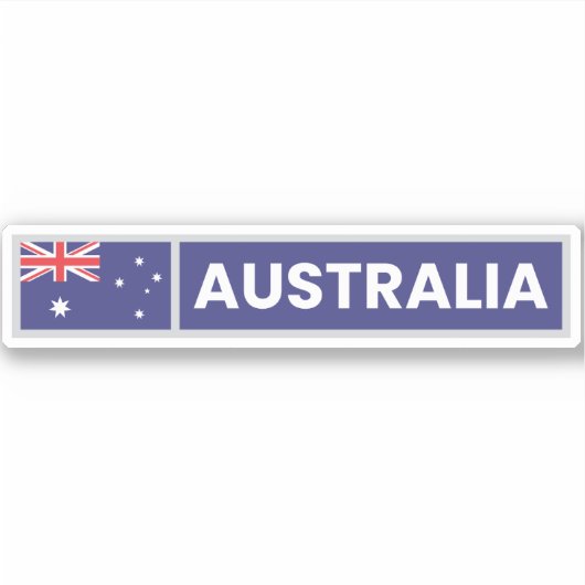 Nationale vlag Australië Sticker (Voorkant)