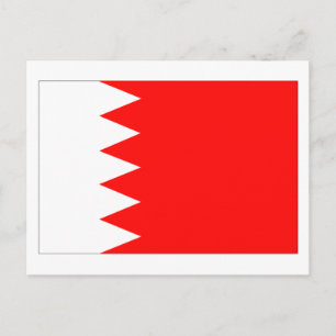 Nationale vlag Bahrein Briefkaart