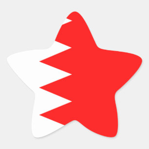 Nationale vlag Bahrein Ster Sticker
