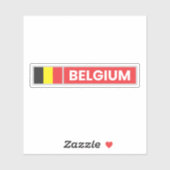Nationale vlag België Sticker (Vel)