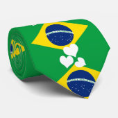 Nationale vlag Brazilië Stropdas (Opgerold)