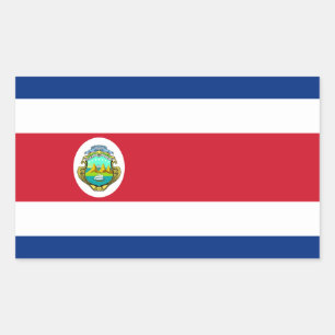 Nationale vlag Costa Rica - Costa Rica Rechthoekige Sticker