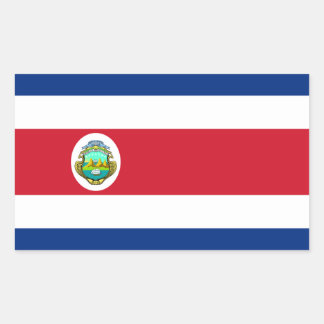 Nationale vlag Costa Rica - Costa Rica Rechthoekige Sticker
