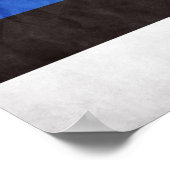 Nationale vlag Estland Poster (Hoek)