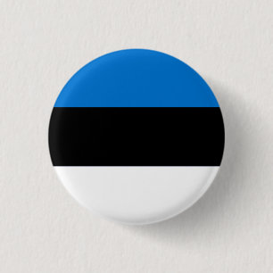 Nationale vlag Estland Ronde Button 3,2 Cm