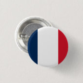 Nationale vlag Frankrijk Ronde Button 3,2 Cm (Voorkant /achterkant)