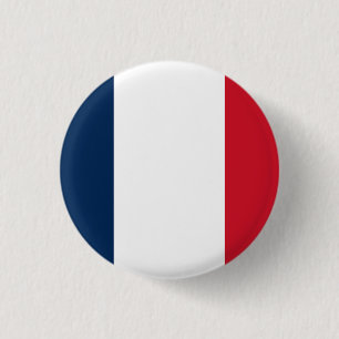 Nationale vlag Frankrijk Ronde Button 3,2 Cm