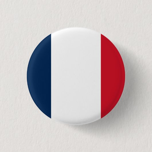 Nationale vlag Frankrijk Ronde Button 3,2 Cm (Voorkant)