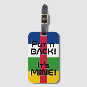 Nationale vlag Funny Lugga Bagagelabel