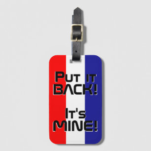 Nationale vlag Funny Patriotic Kroatië Bagagelabel