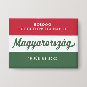 Nationale vlag Hongarije Onafhankelijkheidsdag Button