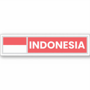 Nationale vlag Indonesië Sticker