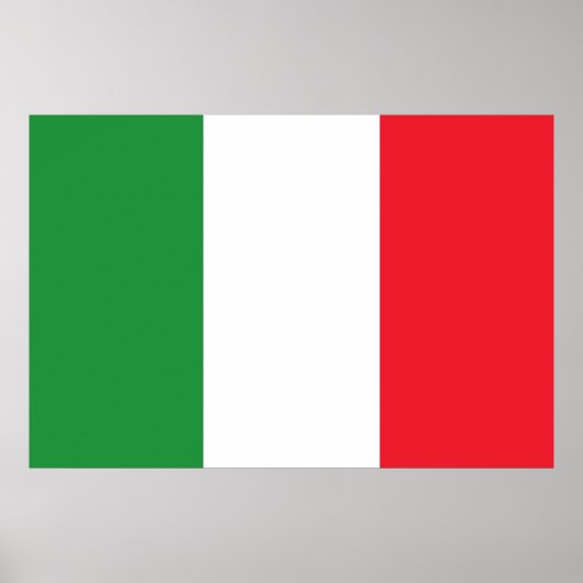 Nationale vlag Italië Poster (Voorkant)