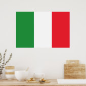 Nationale vlag Italië Poster (Keuken)