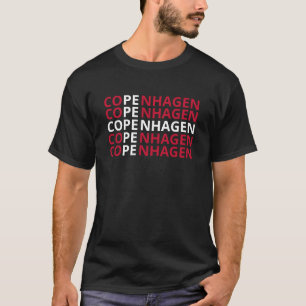 Nationale vlag - Kopenhagen Denemarken T-shirt