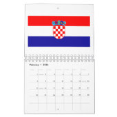 Nationale vlag Kroatië Kalender (Feb 2026)