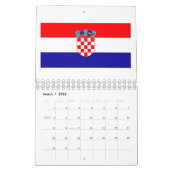 Nationale vlag Kroatië Kalender (Mar 2026)