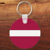 Nationale vlag Letland Sleutelhanger (Voorkant)