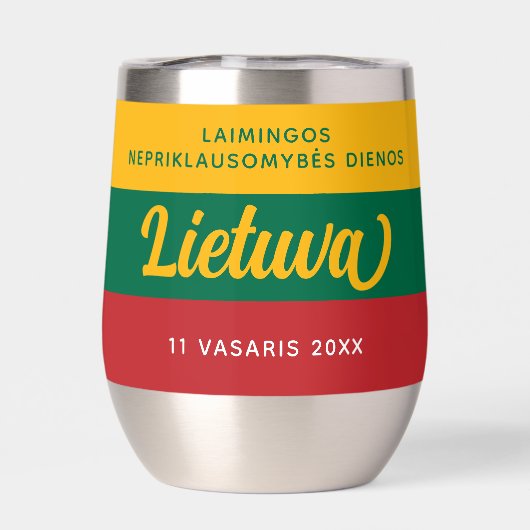 Nationale vlag Litouwen Onafhankelijkheidsdag (Achterkant)