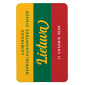 Nationale vlag Litouwen Onafhankelijkheidsdag Magneet (Verticaal)