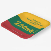 Nationale vlag Litouwen Onafhankelijkheidsdag Papieren Bordje (Gebogen)