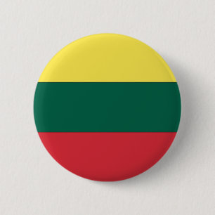 Nationale vlag Litouwen Ronde Button 5,7 Cm