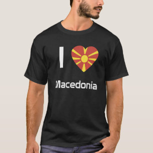 Nationale vlag Macedonië souvenir voor mannen T-shirt