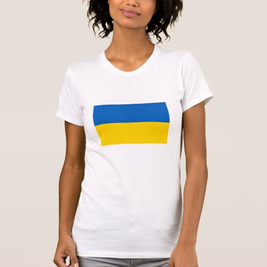 Nationale vlag Oekraïne T-shirt (Voorkant)